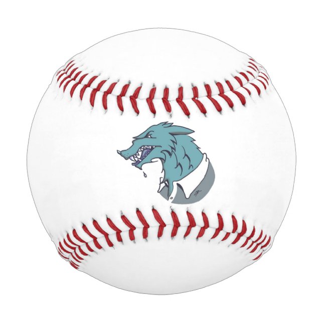 Balle De Baseball Blue Werewolf baseball blanc (Devant)