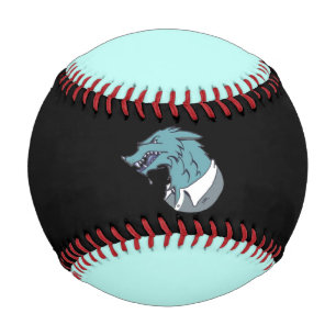 Balle De Baseball Blue Werewolf baseball noir et bleu