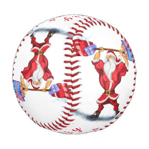 Balle De Baseball Bodybuilder Père Noël Funny Christmas Baseball