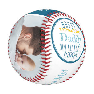 Balle De Baseball Bonne Fête des pères Custom Photo Baseball