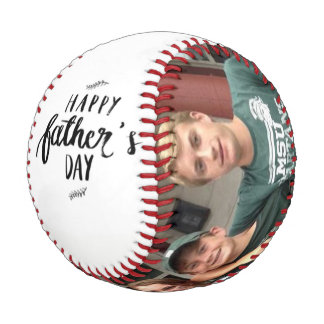 Balle De Baseball Bonne Fête des pères Personnalisée Photos de famil