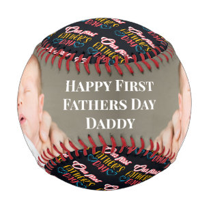 Balle De Baseball Bonne première Fête des pères papa
