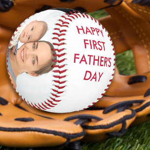 Balle De Baseball Bonne première Fête des pères personnalisée an