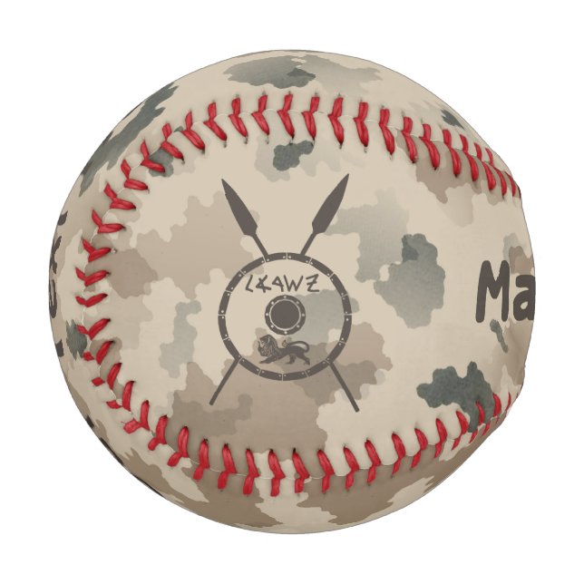 Balle De Baseball Bouclier Maccabee du désert et oreilles (Devant Gauche)