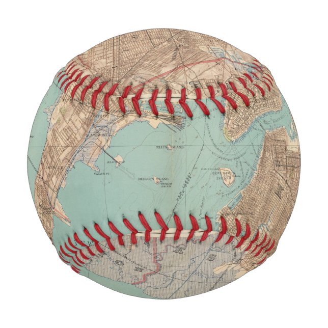 Balle De Baseball Brooklyn, Jersey City et Hoboken (Devant)