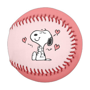 Balle De Baseball cacahuètes Coeurs de snoopy