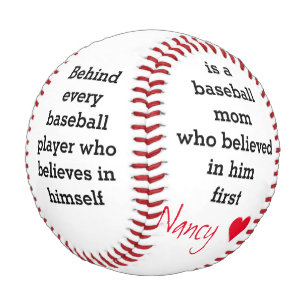 Balle De Baseball Cadeau de baseball de texte personnalisé