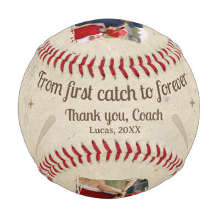 Balle De Baseball Cadeau de coach photo de la première prise à l'éte