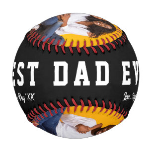 Balle De Baseball Cadeau de Fête des pères photo personnalisé