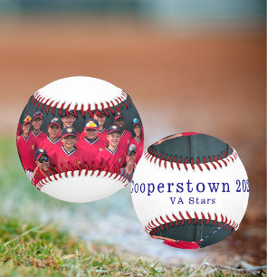 Balle De Baseball Cadeau de photo d'équipe de baseball personnalisé