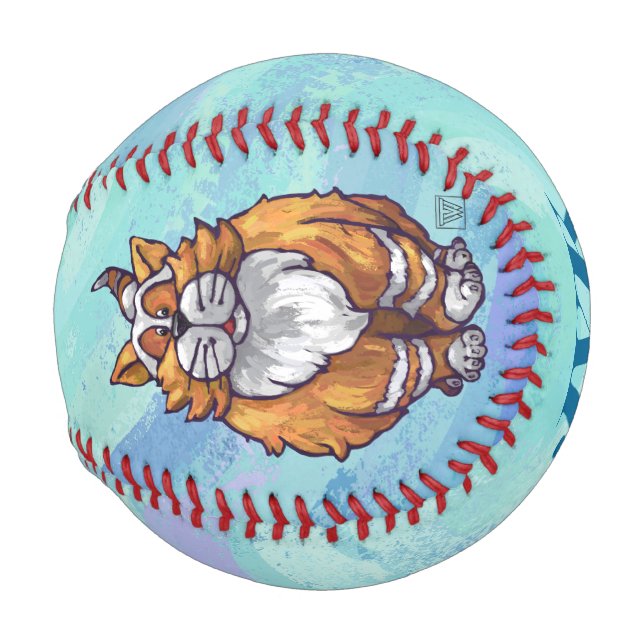 Balle De Baseball Cadeaux et accessoires de chats de gingembre (Devant Droite)