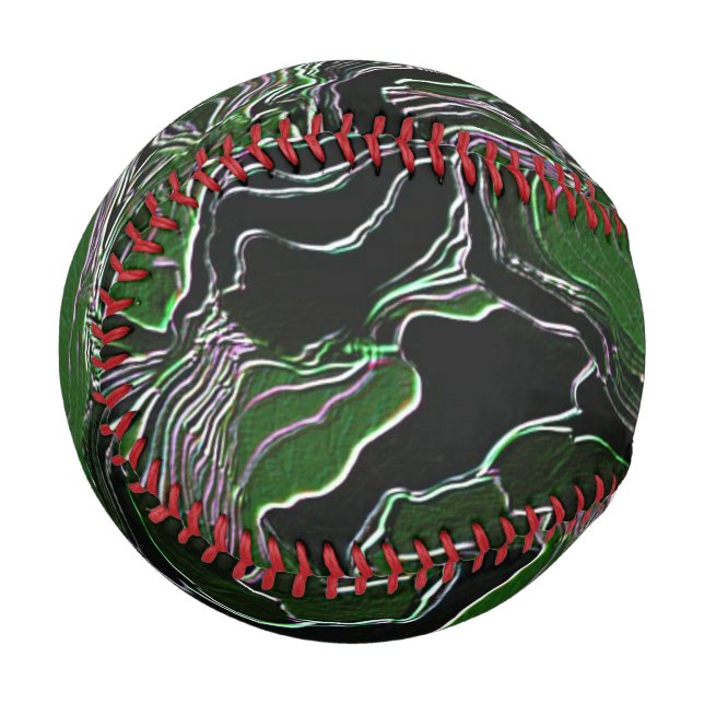Balle De Baseball Camo vert funky (Devant Gauche)