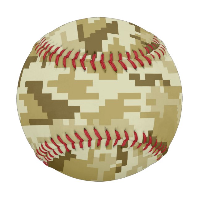 Balle De Baseball Camouflage 8 bits pour désert numérique / Camo (Devant)