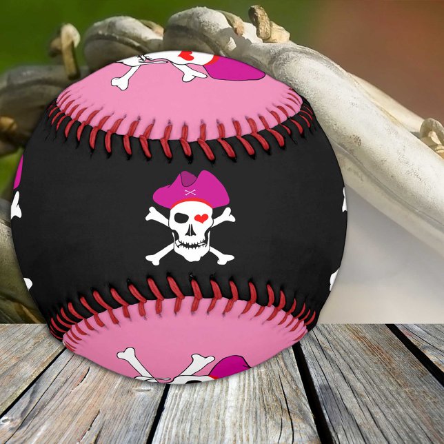 Balle De Baseball Capitaine Grace & Pirates Drapeau / Sport pirate R (Créateur téléchargé)