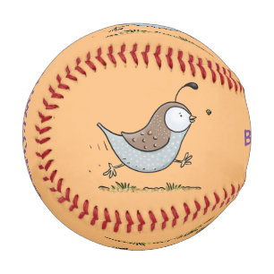 Balle De Baseball Caricature de caille californienne joli