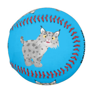 Balle De Baseball Caricature de lynx de lynx de lynx