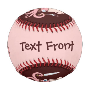 Balle De Baseball Caricature du chef calmar