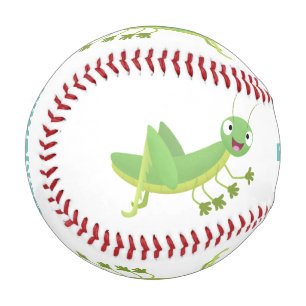 Balle De Baseball Caricature d'une pâtisserie joyeux verte