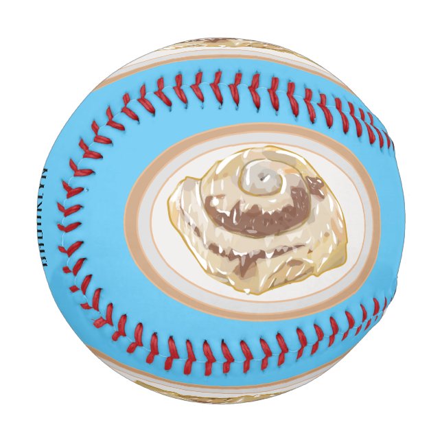 Balle De Baseball Caricature en rouleau de cannelle (Devant Gauche)
