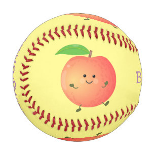 Balle De Baseball Caricature jaune pêche très agréable