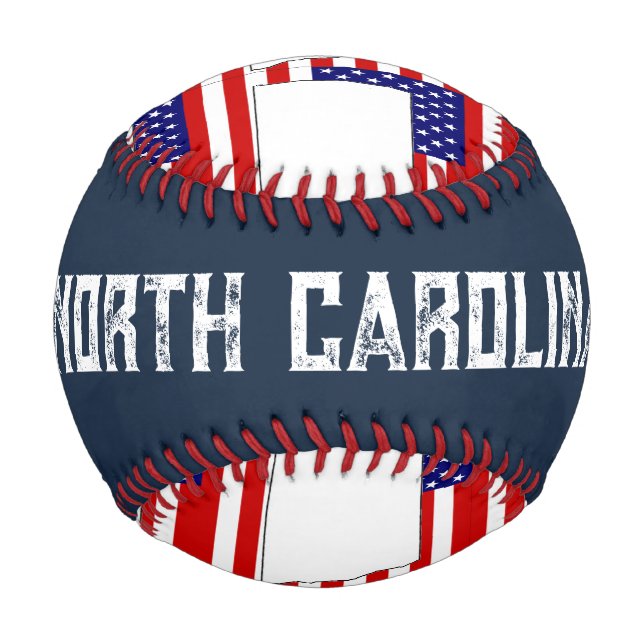 BALLE DE BASEBALL CAROLINE DU NORD (Dos)