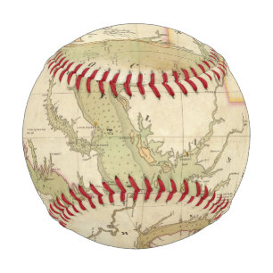 Balle De Baseball Carte des baies Chesapeake et Delaware