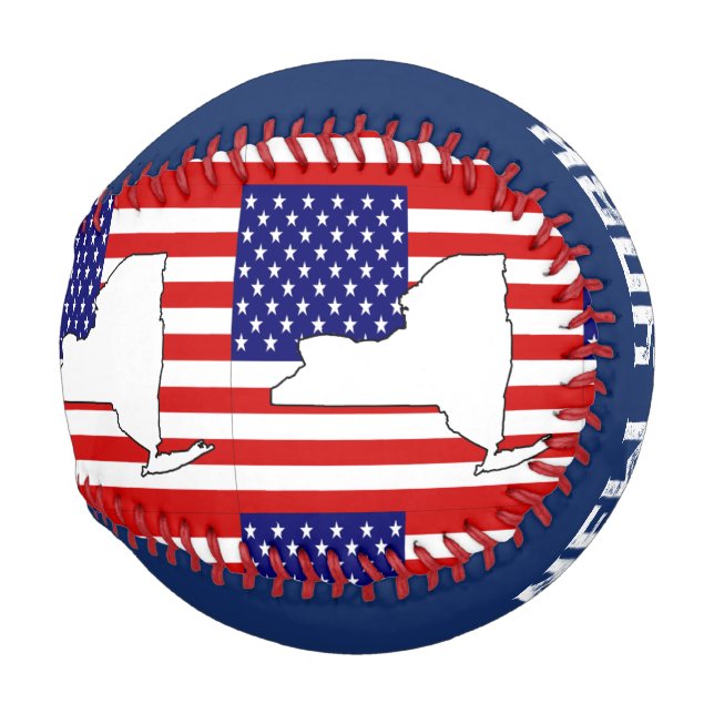 BALLE DE BASEBALL CARTE NEW YORK (Devant Droite)