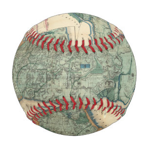 Balle De Baseball Carte sanitaire et topographique de New York