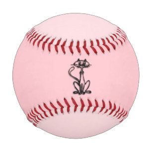 Balle De Baseball Chat cool Deux Tone Rose