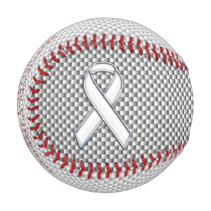 Balle De Baseball Chrome Personnalisé Comme White Ribbon Sensibilis