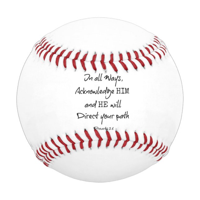 Balle De Baseball Citation de versets bibliques inspirants (Devant)