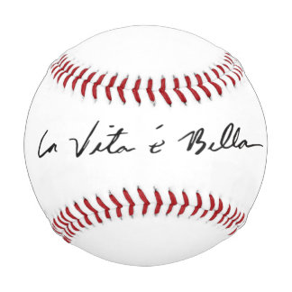Balle De Baseball citée italienne la vita é bella baseball