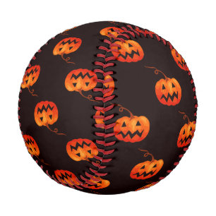 Balle De Baseball Citrouille D'Halloween, Citrouille Orange Trou Ou 