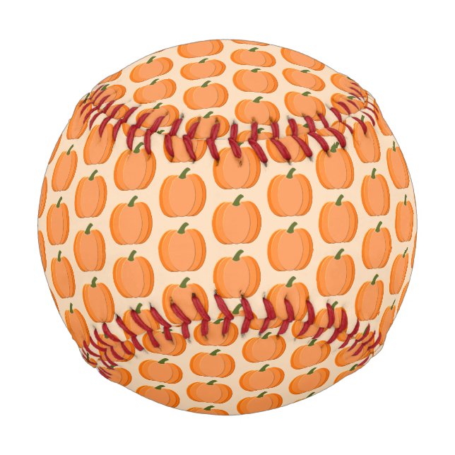 Balle De Baseball Citrouille neutre de genre orange mignon (Devant)