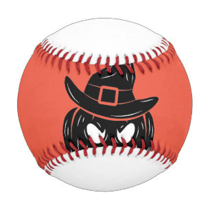 Balle De Baseball Citrouille noir