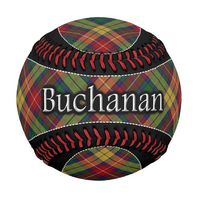 Balle De Baseball Clan Buchanan Scottish Dream Tartan (Devant)