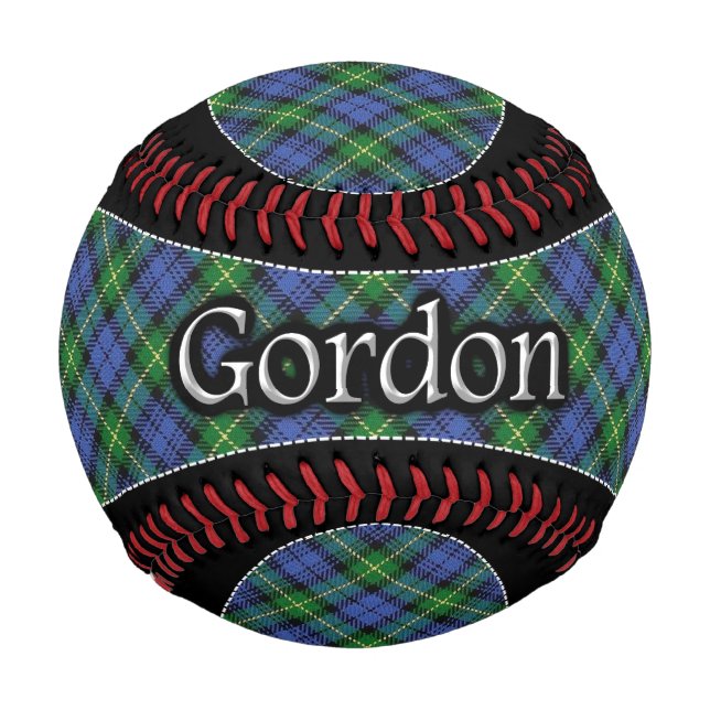 Balle De Baseball Clan Gordon Scottish Dream Tartan (Devant)