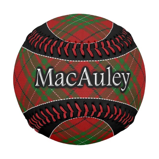 Balle De Baseball Clan MacAuley MacAulay Scottish Dream Tartan (Devant)