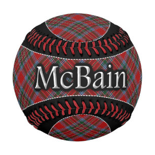 Balle De Baseball Clan McBain MacBain Scottish Dream Tartan