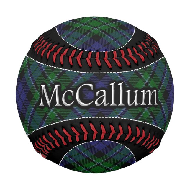 Balle De Baseball Clan McCallum MacCallum Scottish Dream Tartan (Devant)