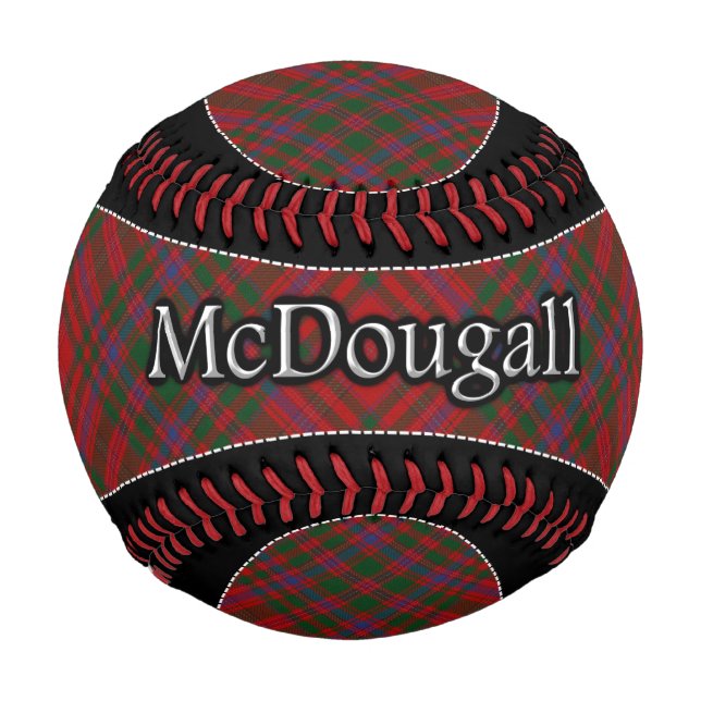 Balle De Baseball Clan McDougall MacDougall Scottish Dream Tartan (Devant)