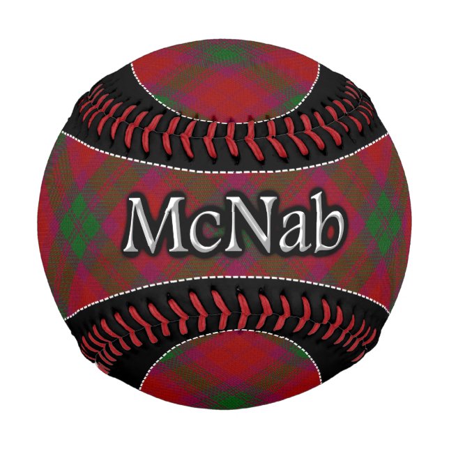 Balle De Baseball Clan McNab MacNab Scottish Dream Tartan (Devant)