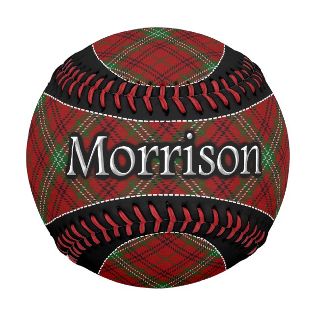 Balle De Baseball Clan Morrison Scottish Dream Tartan (Devant)