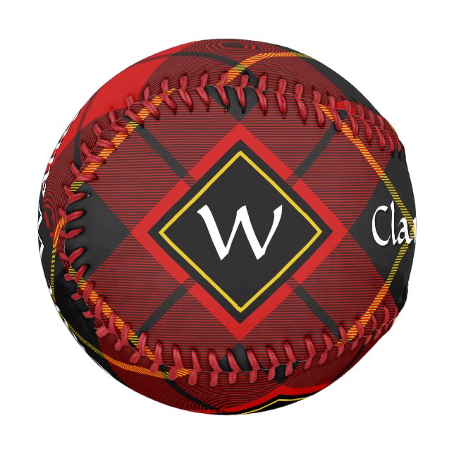 Balle De Baseball Clan Wallace Tartan Baseball (Devant Gauche)