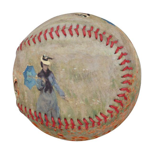 Balle De Baseball Claude Monet - Champ de pavot (Devant Droite)