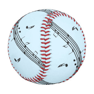 Balle De Baseball Climacic G Clef Music Blue
