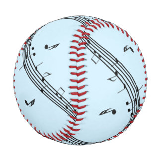 Balle De Baseball Climacic G Clef Music Blue