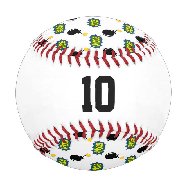 Balle De Baseball Comics Superhero Sports NUMBER Age Firecracker (Dos)