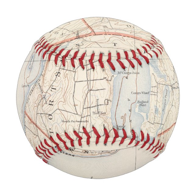 Balle De Baseball Comté de Newport, Rhode Island (Devant)