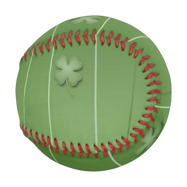 Balle De Baseball Conception de Clover Irlandais (Devant Droite)